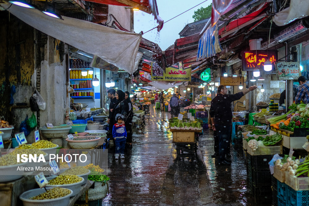 باران و باد در نقاط مختلف کشور